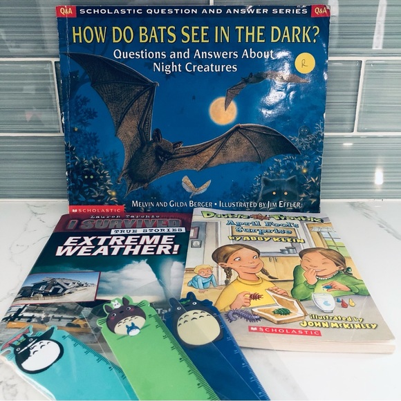 Scholastic 3 Books Plus Totoro Bookmarks - Picture 1 of 9